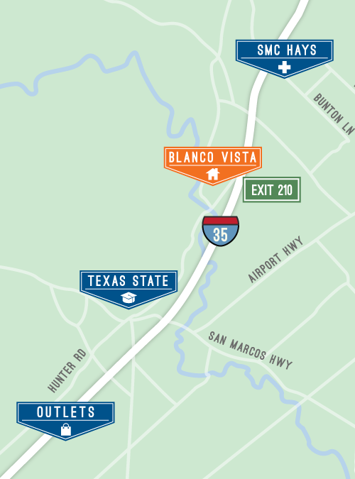 Driving Directions to Blanco Vista